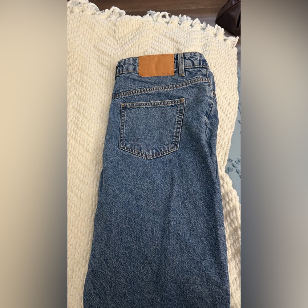 ASOS High Rise Blue Jeans - Picture 2 of 3